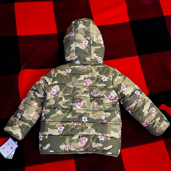 NWT Carters Camo/Pink/Flowers jacket 🥰♥️ - Picture 7 of 8